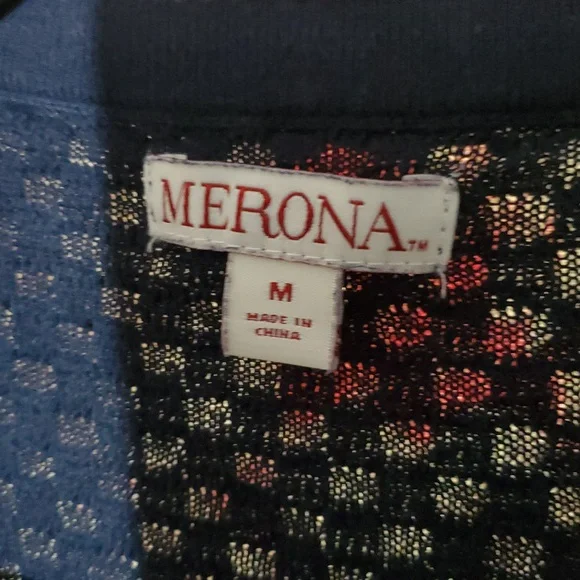 Merona Deep Blue Knit Cardigan Medium - Picture 2 of 7